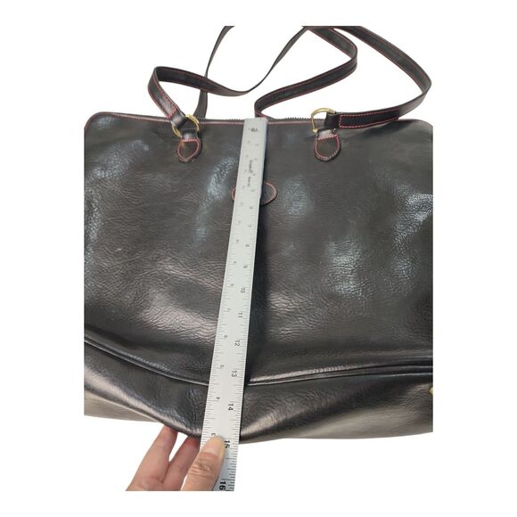 Tangaroa Venezia Terrida Brown leather Large tote bag made in Italy EUC Elegant - Picture 7 of 13